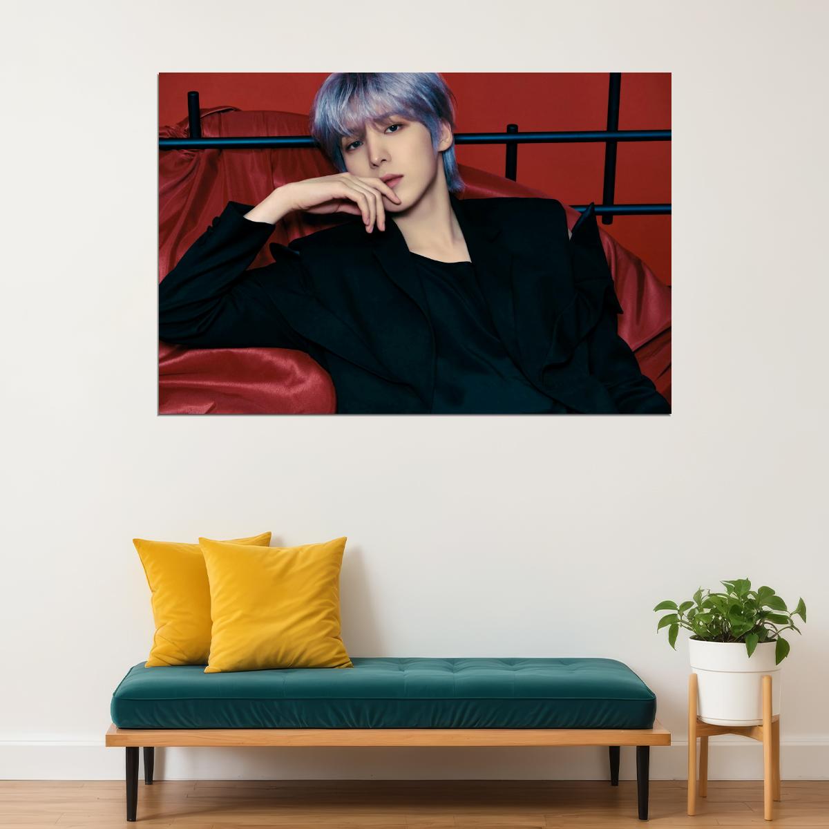 Ateez Yunho Golden Hour Part.2 Concept Photo Music Poster K-Pop Home Decor For Living Room Aesthetic Kpop Male Boys Group Boy Band