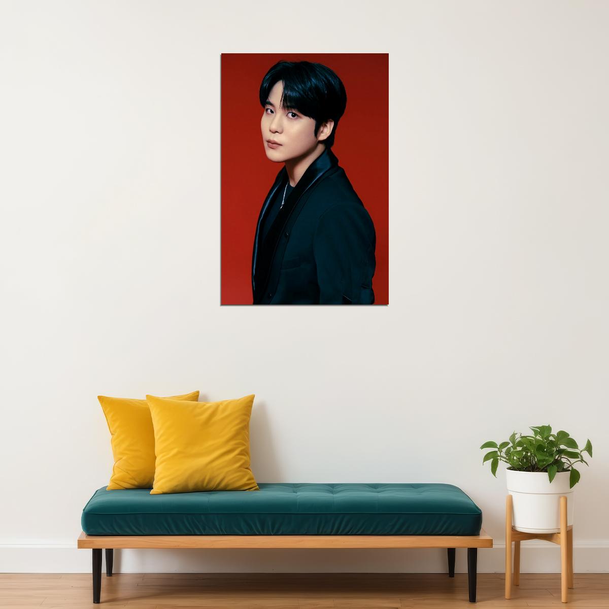 Ateez Jongho Golden Hour Part.2 Concept Photo Music Poster K-Pop Home Decor For Living Room Aesthetic Kpop Male Boys Group Boy Band