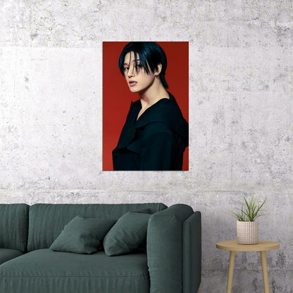 Ateez Wooyoung Golden Hour Part.2 Concept Photo Music Poster K-Pop Home Decor For Living Room Aesthetic Kpop Male Boys Group Boy Band