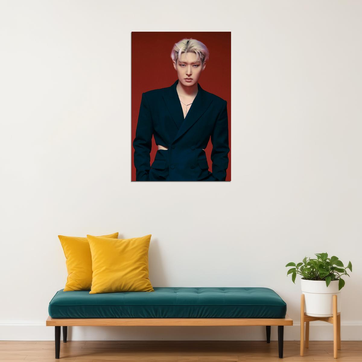 Ateez Mingi Golden Hour Part.2 Concept Photo Music Poster K-Pop Home Decor For Living Room Aesthetic Kpop Male Boys Group Boy Band