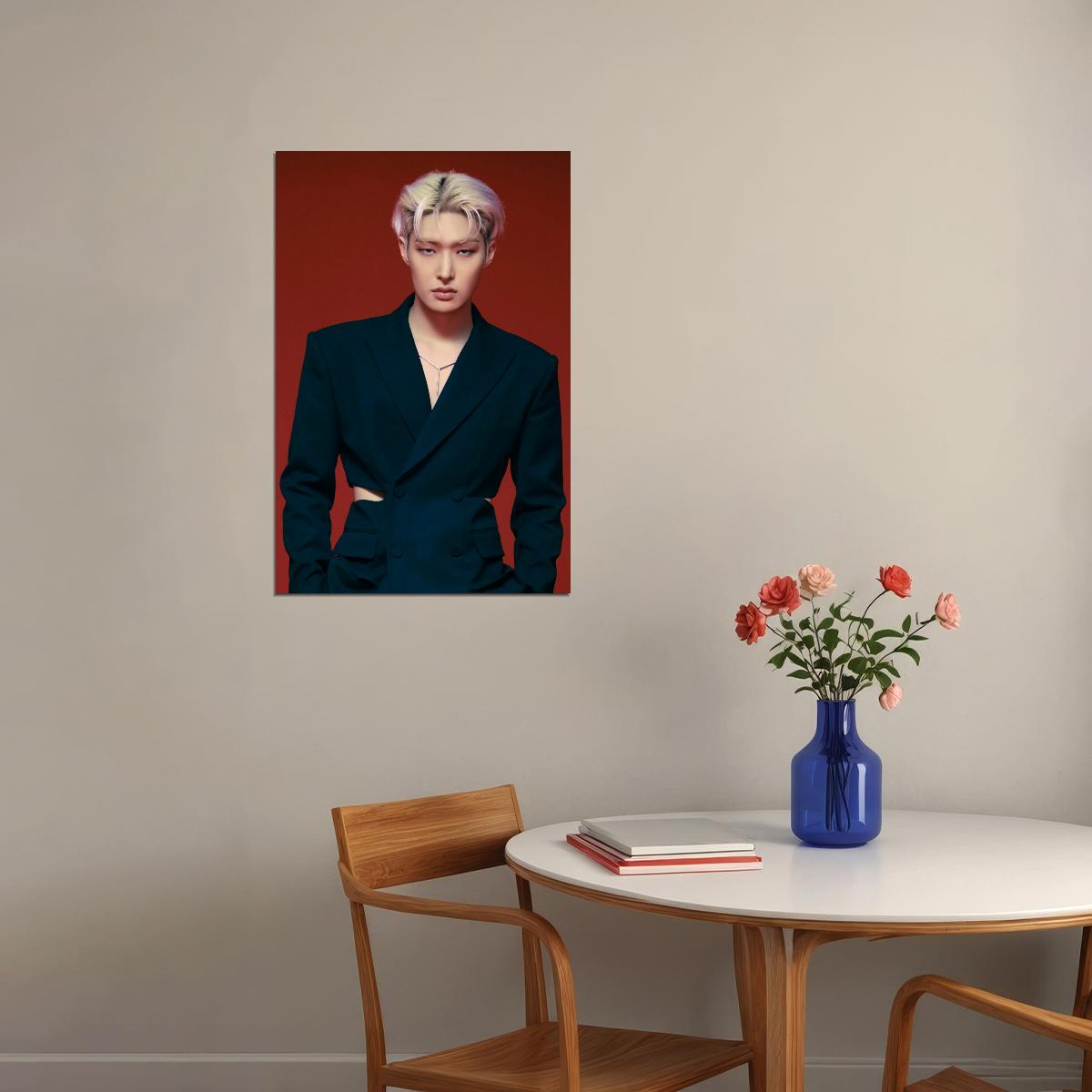 Ateez Mingi Golden Hour Part.2 Concept Photo Music Poster K-Pop Home Decor For Living Room Aesthetic Kpop Male Boys Group Boy Band