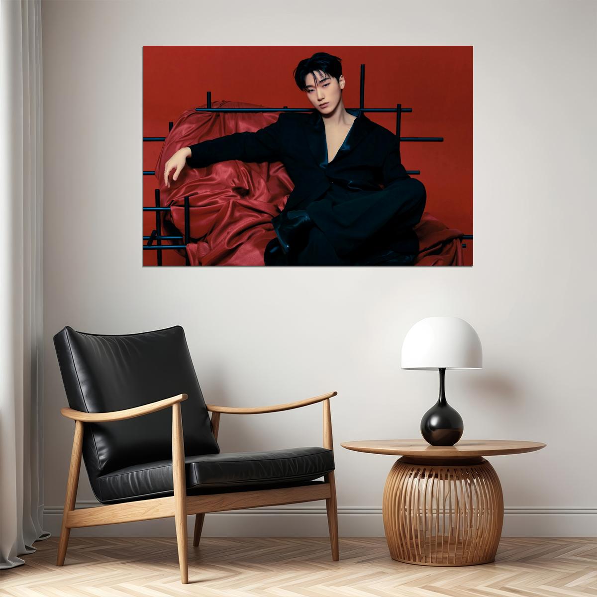 Ateez San Golden Hour Part.2 Concept Photo Music Poster K-Pop Home Decor For Living Room Aesthetic Kpop Male Boys Group Boy Band - xonomax
