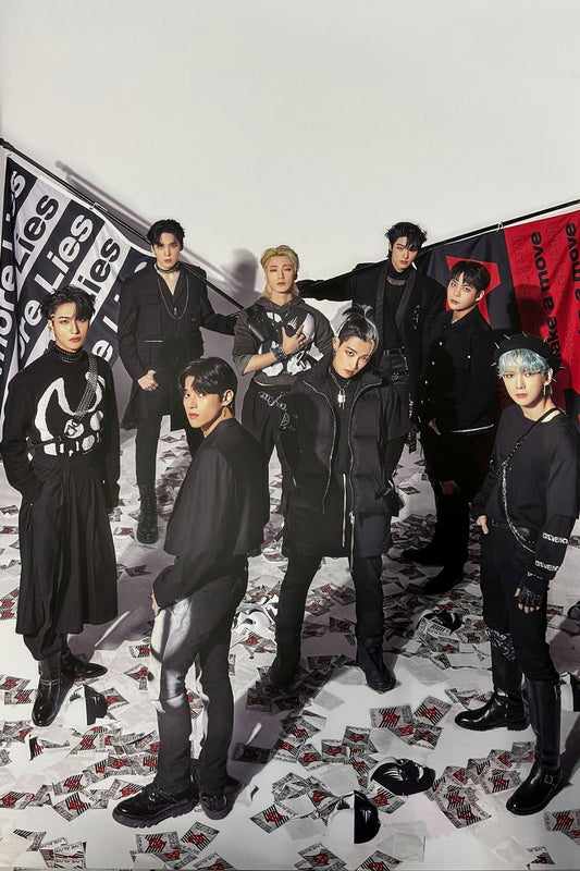 Ateez Hongjoong Seonghwa Yunho Yeosang San Mingi Wooyoung Jongho Group Photo Music Poster K-Pop Home Decor For Living Room Aesthetic Kpop Male Boys Group Boy Band - xonomax