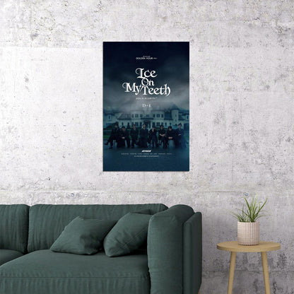Ateez Ice On My Teeth Mv Concept Photo Music Poster K-Pop Home Decor For Living Room Aesthetic Kpop Male Boys Group Boy Band - xonomax