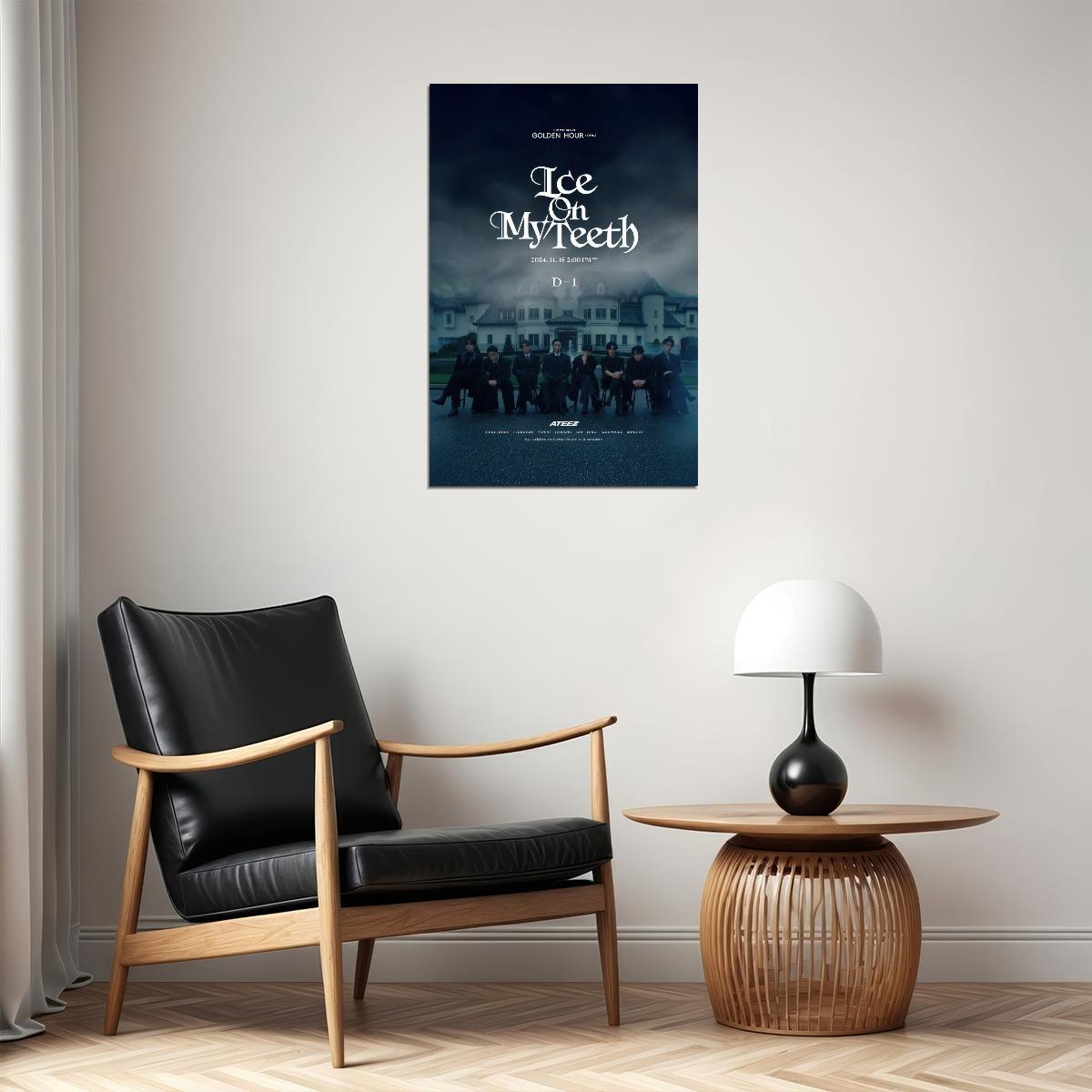 Ateez Ice On My Teeth Mv Concept Photo Music Poster K-Pop Home Decor For Living Room Aesthetic Kpop Male Boys Group Boy Band - xonomax