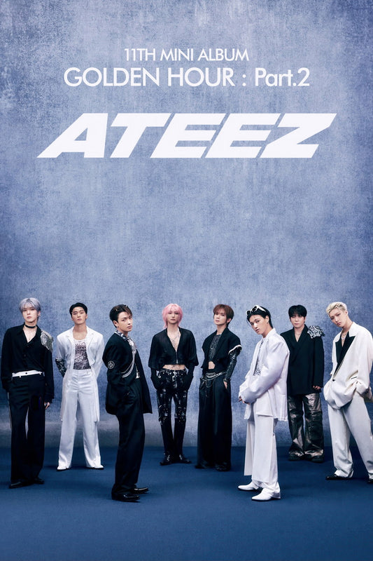 Ateez Golden Hour Part.2 Group Concept Photo Music Poster K-Pop Home Decor For Living Room Aesthetic Kpop Male Boys Group Boy Band