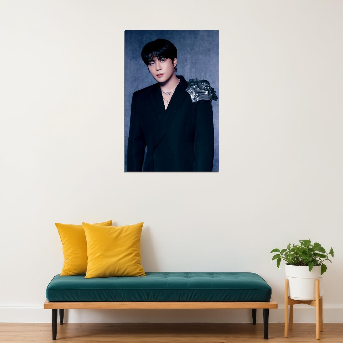 Ateez Jongho Golden Hour Part.2 Concept Photo Music Poster K-Pop Home Decor For Living Room Aesthetic Kpop Male Boys Group Boy Band