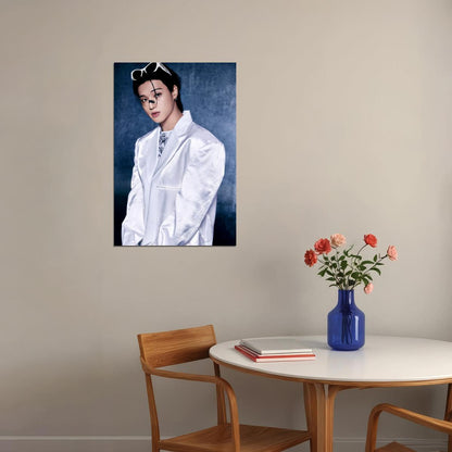 Ateez Wooyoung Golden Hour Part.2 Concept Photo Music Poster K-Pop Home Decor For Living Room Aesthetic Kpop Male Boys Group Boy Band