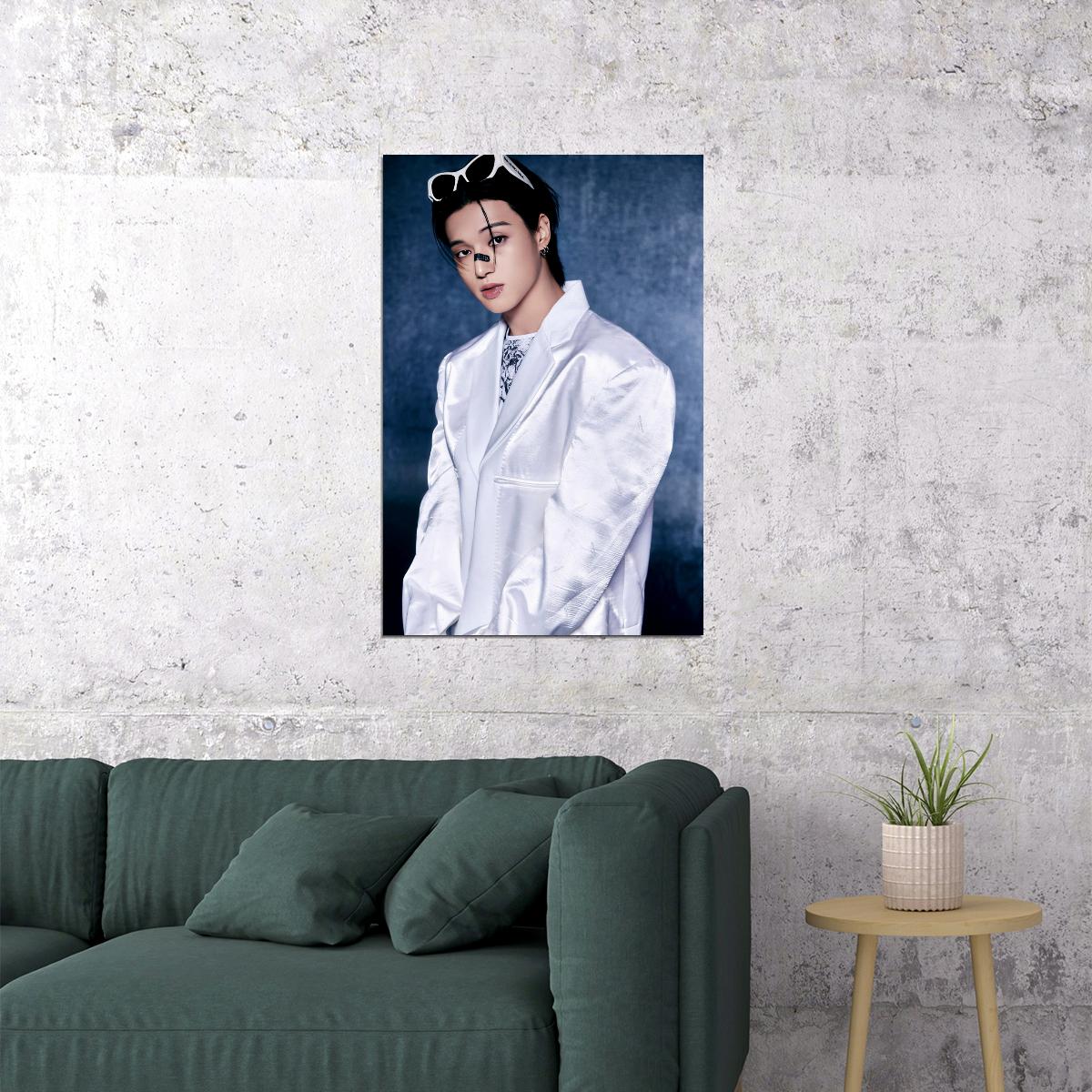 Ateez Wooyoung Golden Hour Part.2 Concept Photo Music Poster K-Pop Home Decor For Living Room Aesthetic Kpop Male Boys Group Boy Band