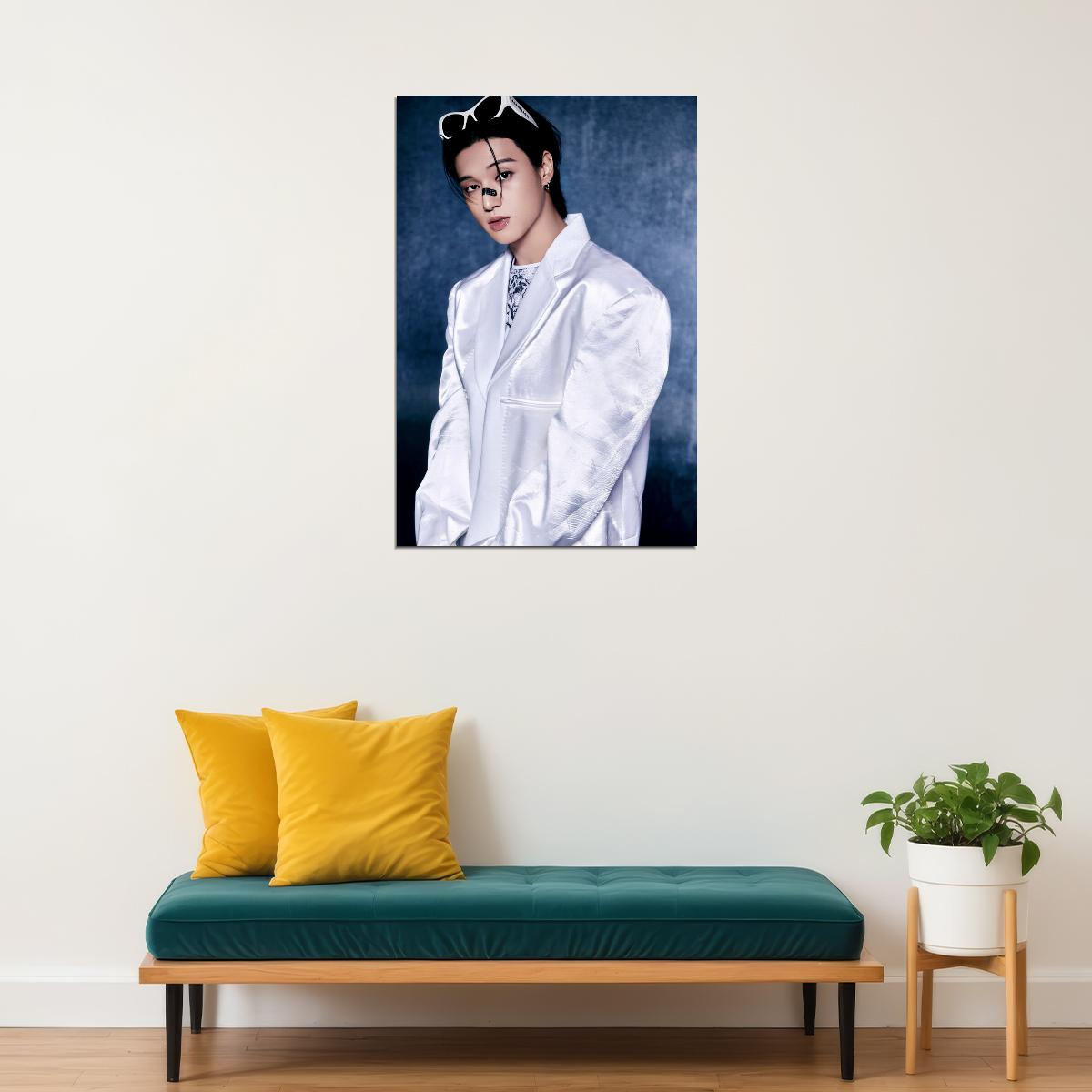 Ateez Wooyoung Golden Hour Part.2 Concept Photo Music Poster K-Pop Home Decor For Living Room Aesthetic Kpop Male Boys Group Boy Band