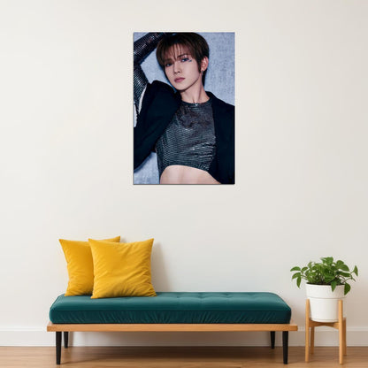 Ateez Yeosang Golden Hour Part.2 Concept Photo Music Poster K-Pop Home Decor For Living Room Aesthetic Kpop Male Boys Group Boy Band - xonomax