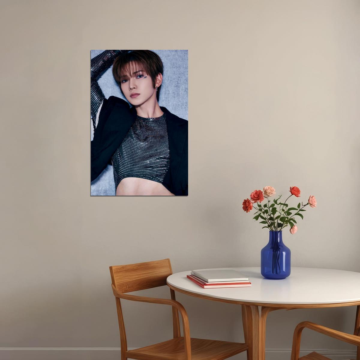 Ateez Yeosang Golden Hour Part.2 Concept Photo Music Poster K-Pop Home Decor For Living Room Aesthetic Kpop Male Boys Group Boy Band - xonomax