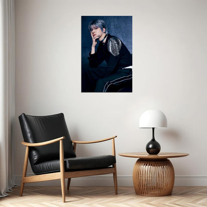 Ateez Yunho Golden Hour Part.2 Concept Photo Music Poster K-Pop Home Decor For Living Room Aesthetic Kpop Male Boys Group Boy Band