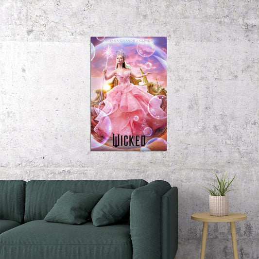 Movie Wicked Musical Poster Ariana Grande as Glinda Wall Art Actress Singer Decor Print - xonomax
