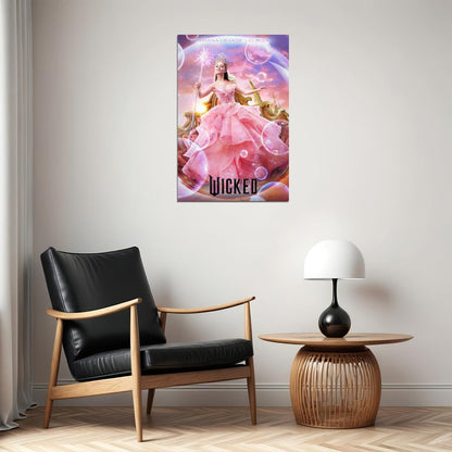 Movie Wicked Musical Poster Ariana Grande as Glinda Wall Art Actress Singer Decor Print - xonomax