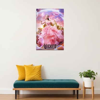 Movie Wicked Musical Poster Ariana Grande as Glinda Wall Art Actress Singer Decor Print - xonomax