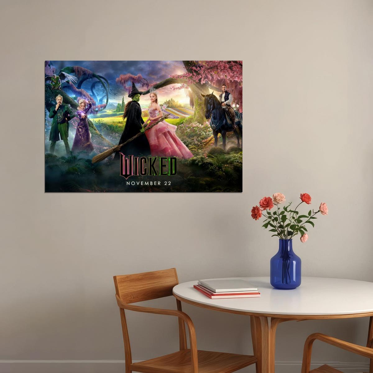 Movie Wicked Musical Poster Ariana Grande as Glinda Wall Art Actress Singer Decor Print - xonomax