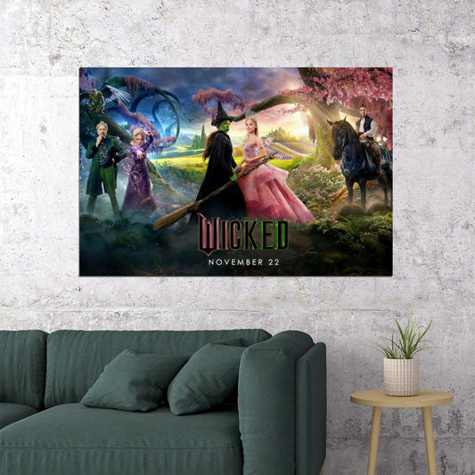 Movie Wicked Musical Poster Ariana Grande as Glinda Wall Art Actress Singer Decor Print - xonomax