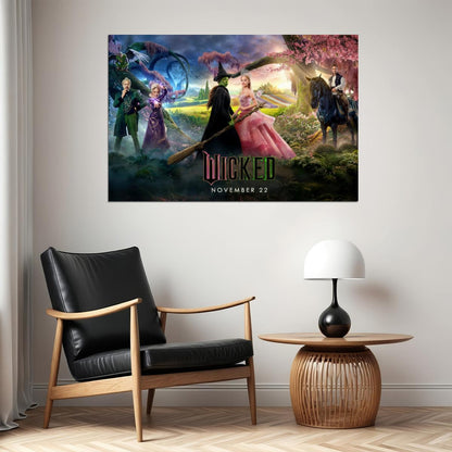 Movie Wicked Musical Poster Ariana Grande as Glinda Wall Art Actress Singer Decor Print - xonomax