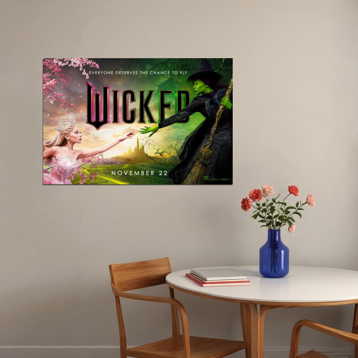 Movie Wicked Musical Poster Ariana Grande as Glinda Wall Art Actress Singer Decor Print - xonomax