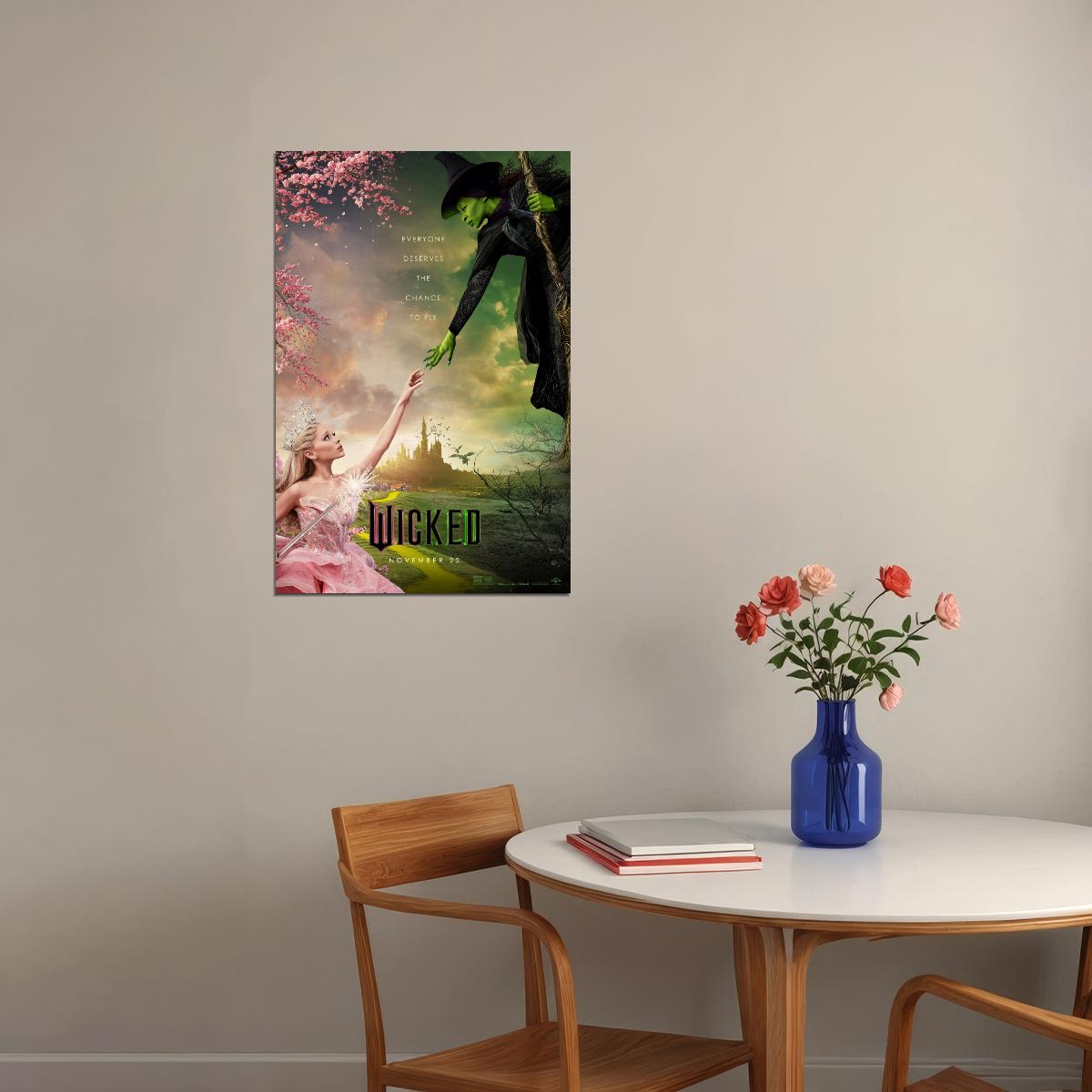 Movie Wicked Musical Poster Ariana Grande as Glinda Wall Art Actress Singer Decor Print - xonomax