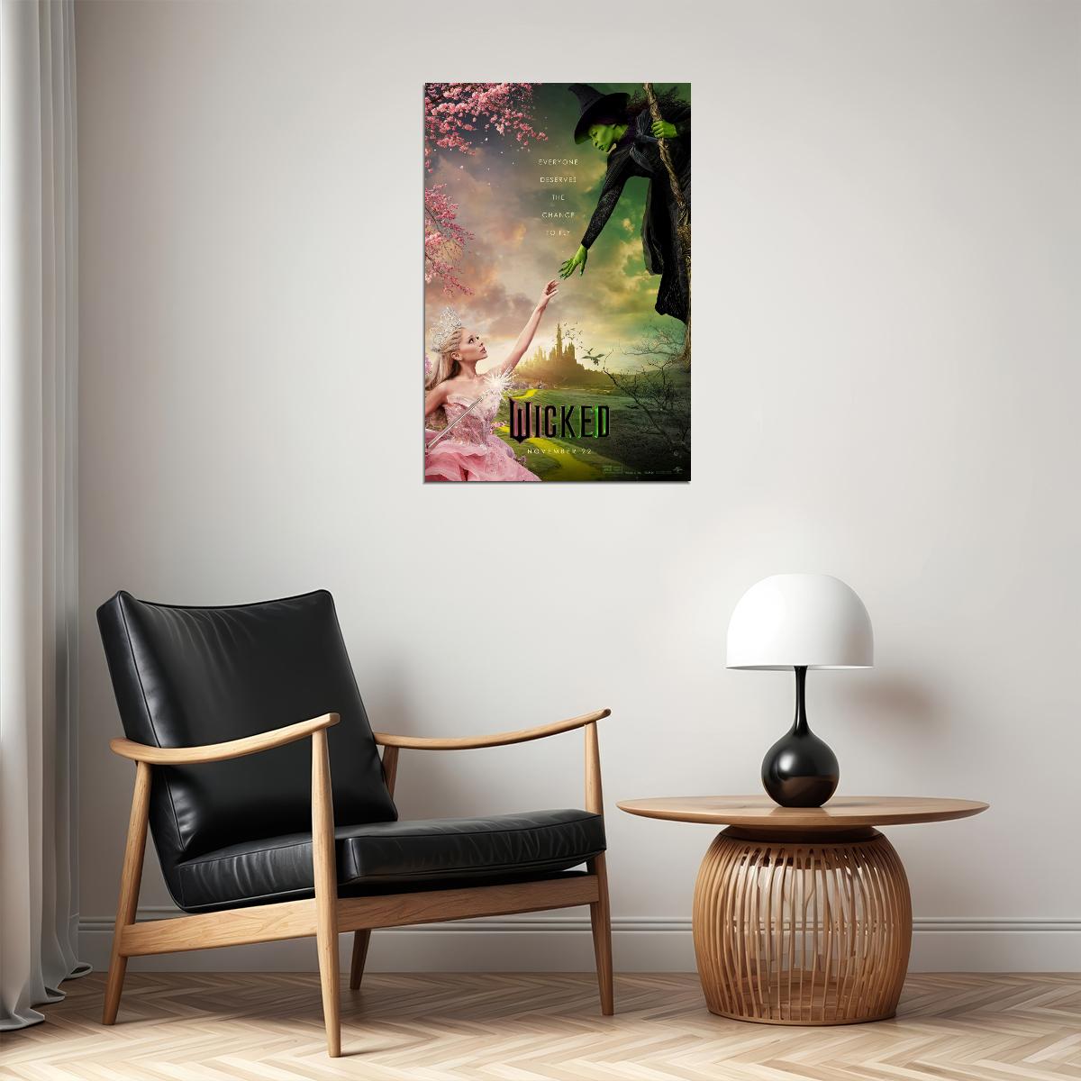 Movie Wicked Musical Poster Ariana Grande as Glinda Wall Art Actress Singer Decor Print - xonomax