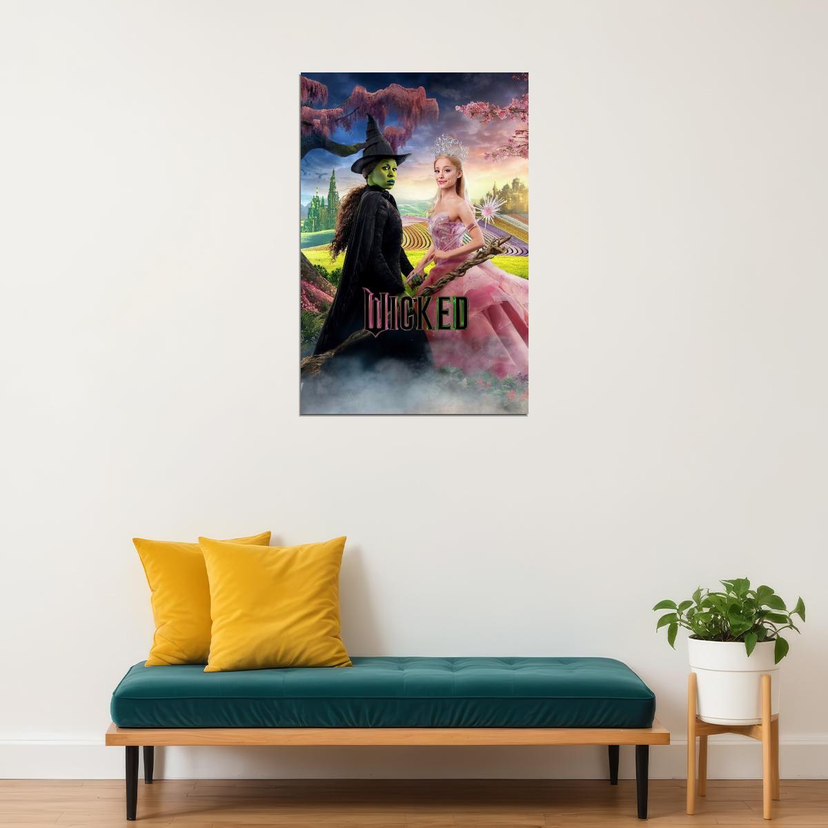 Movie Wicked Musical Poster Ariana Grande as Glinda Wall Art Actress Singer Decor Print - xonomax