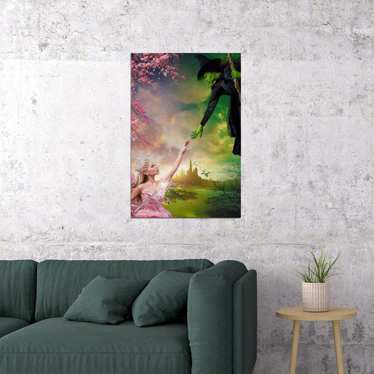 Poster - Movie Wicked Musical Poster Ariana Grande as Glinda Wall Art ...
