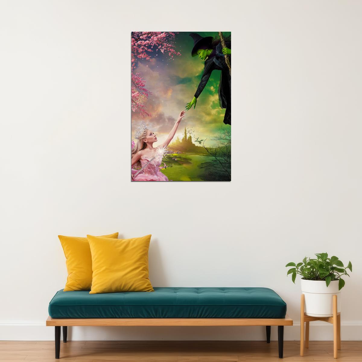 Movie Wicked Musical Poster Ariana Grande as Glinda Wall Art Actress Singer Decor Print - xonomax