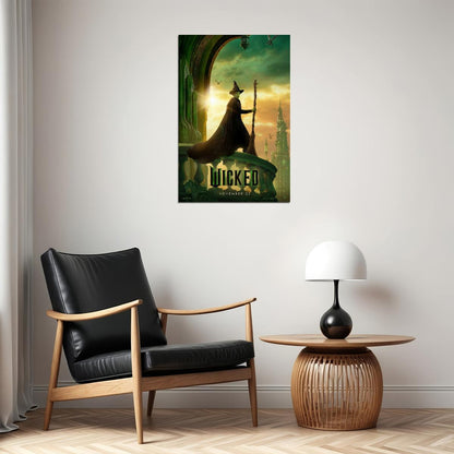Movie Wicked Musical Poster Cynthia Erivo as Elphaba Wicked Witch Wall Art Official Artwork Decor Print - xonomax