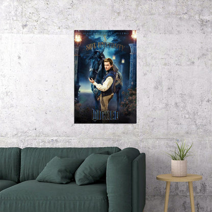 Movie Wicked Musical Poster Jonathan Bailey as Fiyero Bridgerton Star Hollywood Wall Art Print - xonomax