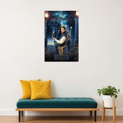 Movie Wicked Musical Poster Jonathan Bailey as Fiyero Bridgerton Star Hollywood Wall Art Print - xonomax