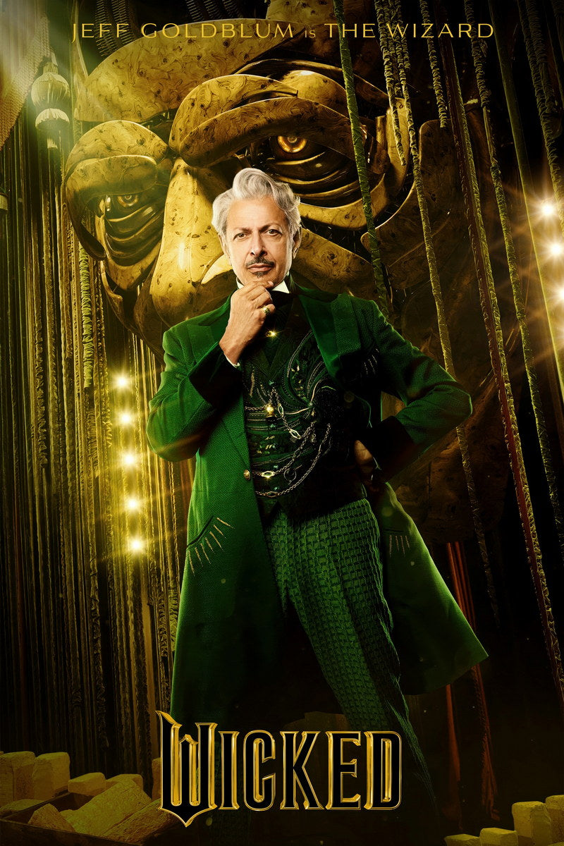 Movie Wicked Musical Poster Jeff Goldblum as The Wizard Hollywood Wall Art Decor Print - xonomax