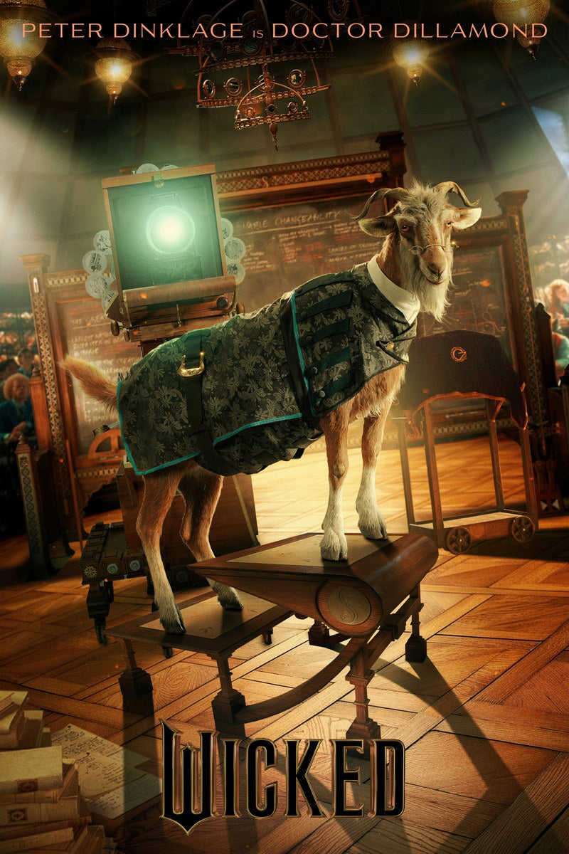 Movie Wicked Musical Poster Peter Dinklage as Doctor Dillamond Hollywood Wall Art Decor Print - xonomax