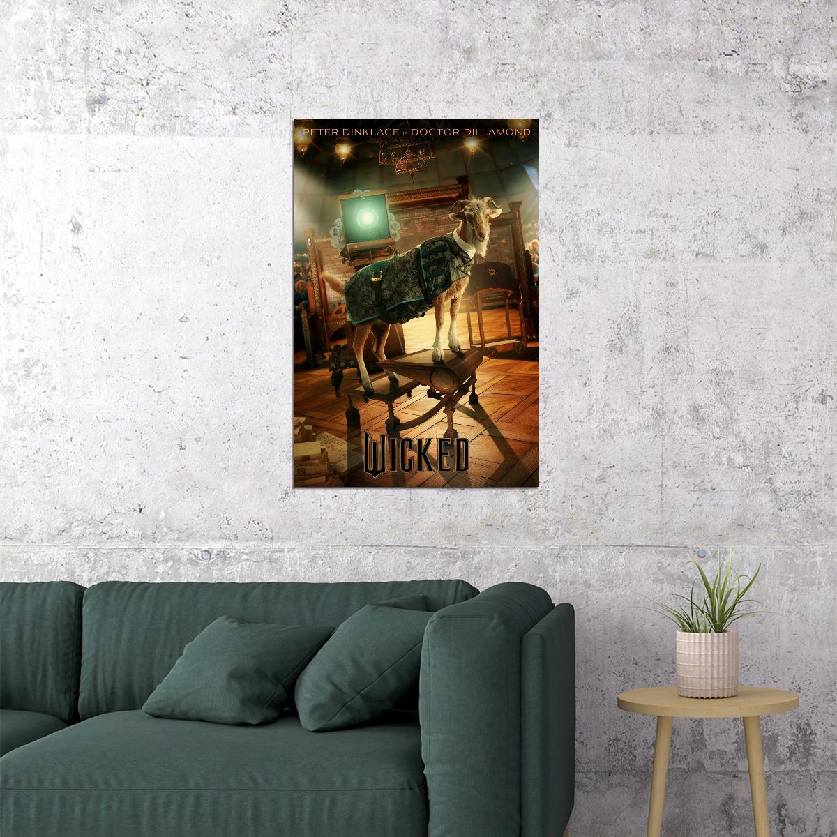 Movie Wicked Musical Poster Peter Dinklage as Doctor Dillamond Hollywood Wall Art Decor Print - xonomax
