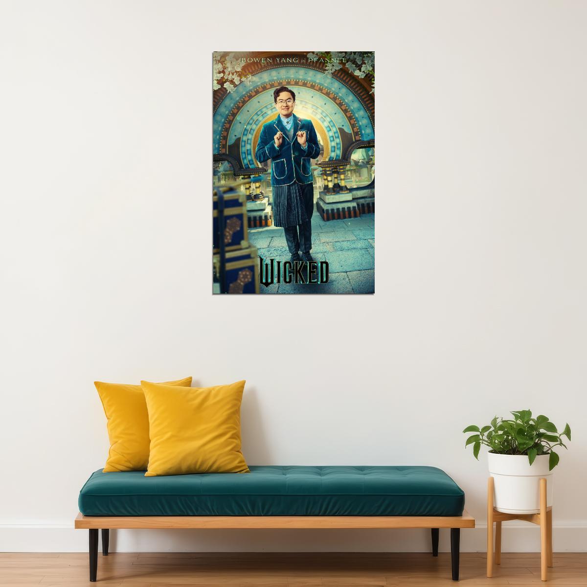 Movie Wicked Musical Poster Bowen Yang as Pfannee Hollywood Wall Art Decor Print - xonomax