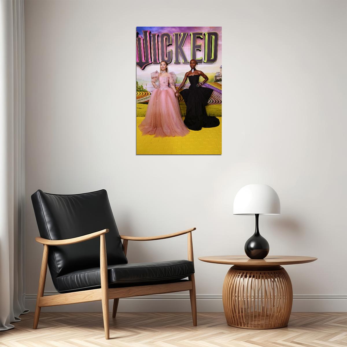 Ariana Grande and Cynthia Erivio at Sydney Wicked Premiere Photo Poster Wicked 2024 Movie Print Method Dressing Fashion Wall Art Iconic Print - xonomax