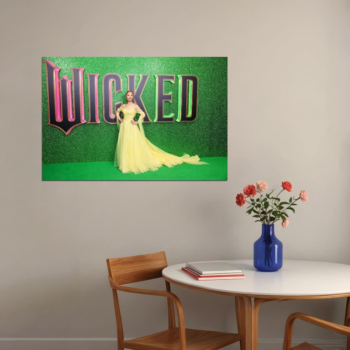 Wicked Musical Poster Ariana Grande as Glinda Wall Art Actress Singer Decor - xonomax