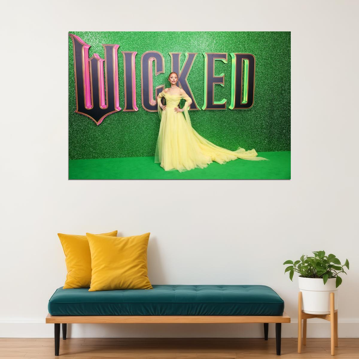 Wicked Musical Poster Ariana Grande as Glinda Wall Art Actress Singer Decor - xonomax