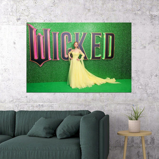 Wicked Musical Poster Ariana Grande as Glinda Wall Art Actress Singer Decor - xonomax