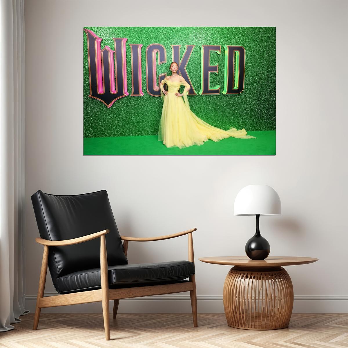 Wicked Musical Poster Ariana Grande as Glinda Wall Art Actress Singer Decor - xonomax