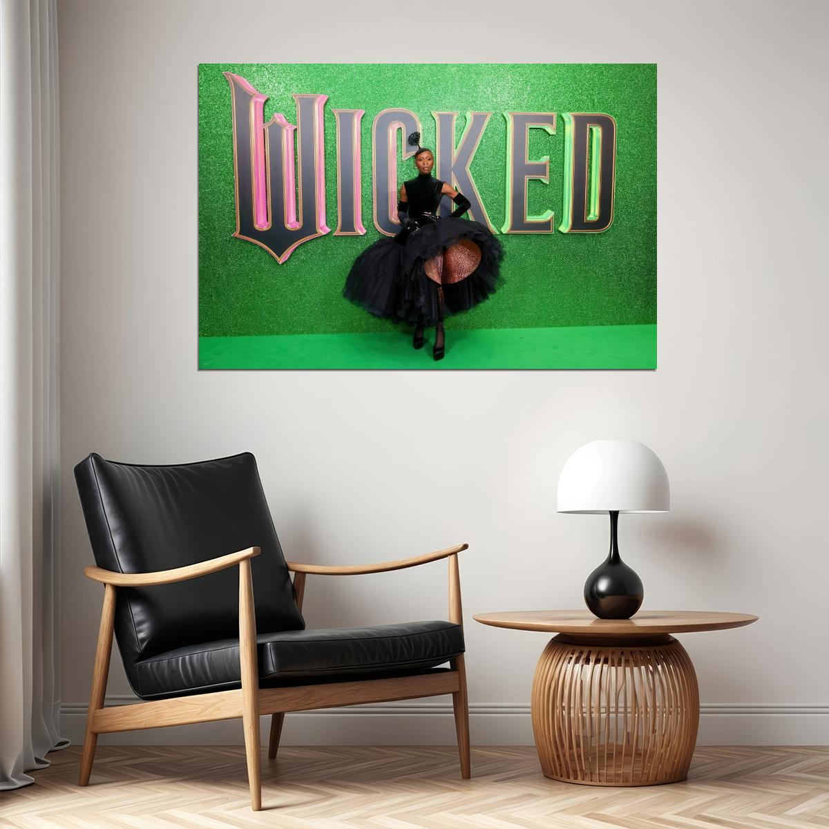 Wicked Musical Poster Cynthia Erivo as Elphaba Wicked Witch Wall Art Official Artwork Decor - xonomax