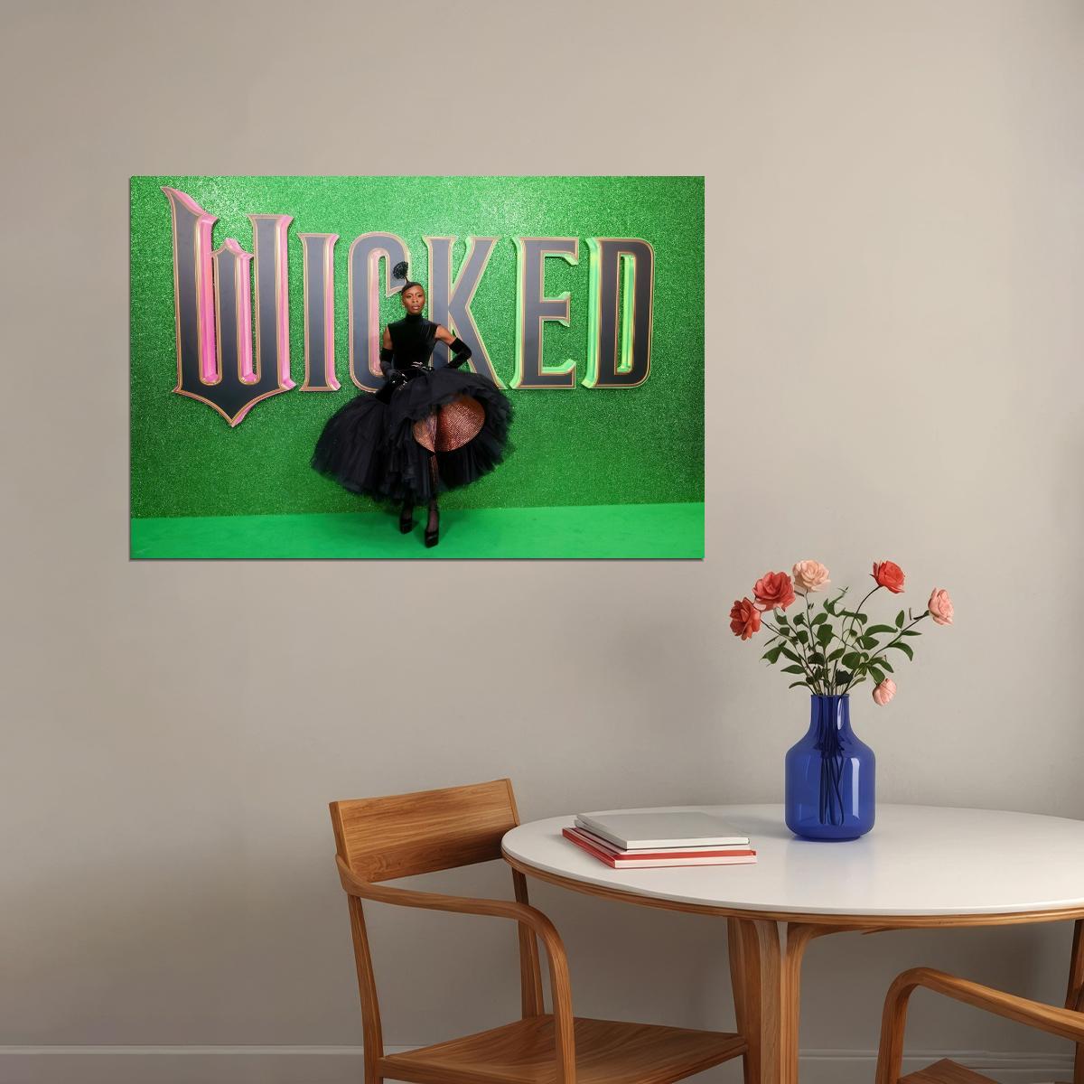 Wicked Musical Poster Cynthia Erivo as Elphaba Wicked Witch Wall Art Official Artwork Decor - xonomax