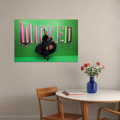 Wicked Musical Poster Cynthia Erivo as Elphaba Wicked Witch Wall Art Official Artwork Decor - xonomax
