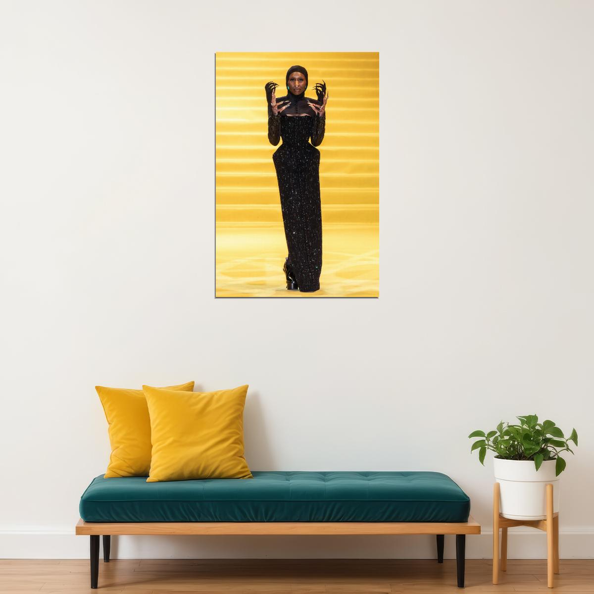 Wicked Musical Poster Cynthia Erivo as Elphaba Wicked Witch Wall Art Official Artwork Decor - xonomax