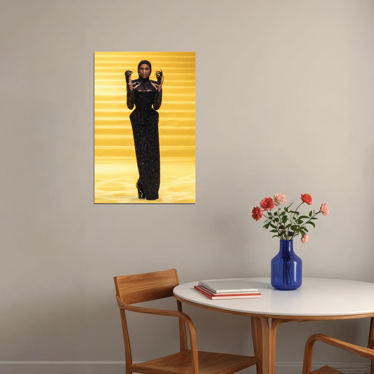Wicked Musical Poster Cynthia Erivo as Elphaba Wicked Witch Wall Art Official Artwork Decor - xonomax