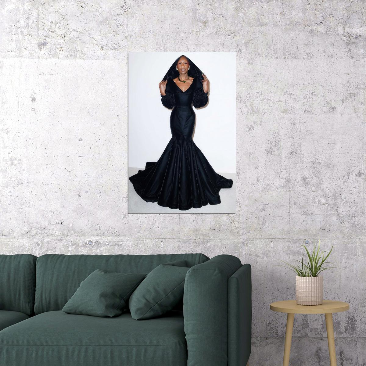 Wicked Musical Poster Cynthia Erivo as Elphaba Wicked Witch Wall Art Official Artwork Decor - xonomax