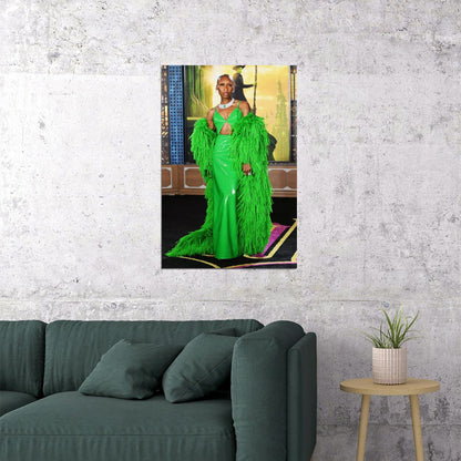 Wicked Musical Poster Cynthia Erivo as Elphaba Wicked Witch Wall Art Official Artwork Decor - xonomax