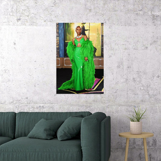 Wicked Musical Poster Cynthia Erivo as Elphaba Wicked Witch Wall Art Official Artwork Decor - xonomax
