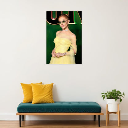 Wicked Musical Poster Ariana Grande as Glinda Wall Art Actress Singer Decor - xonomax
